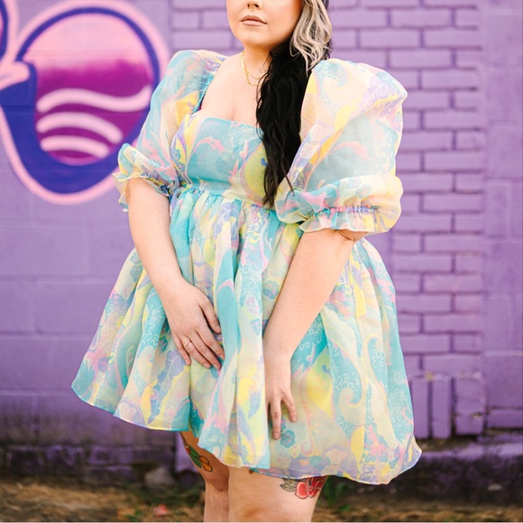 SELKIE electric lady puff dress - Picture 3 of 6